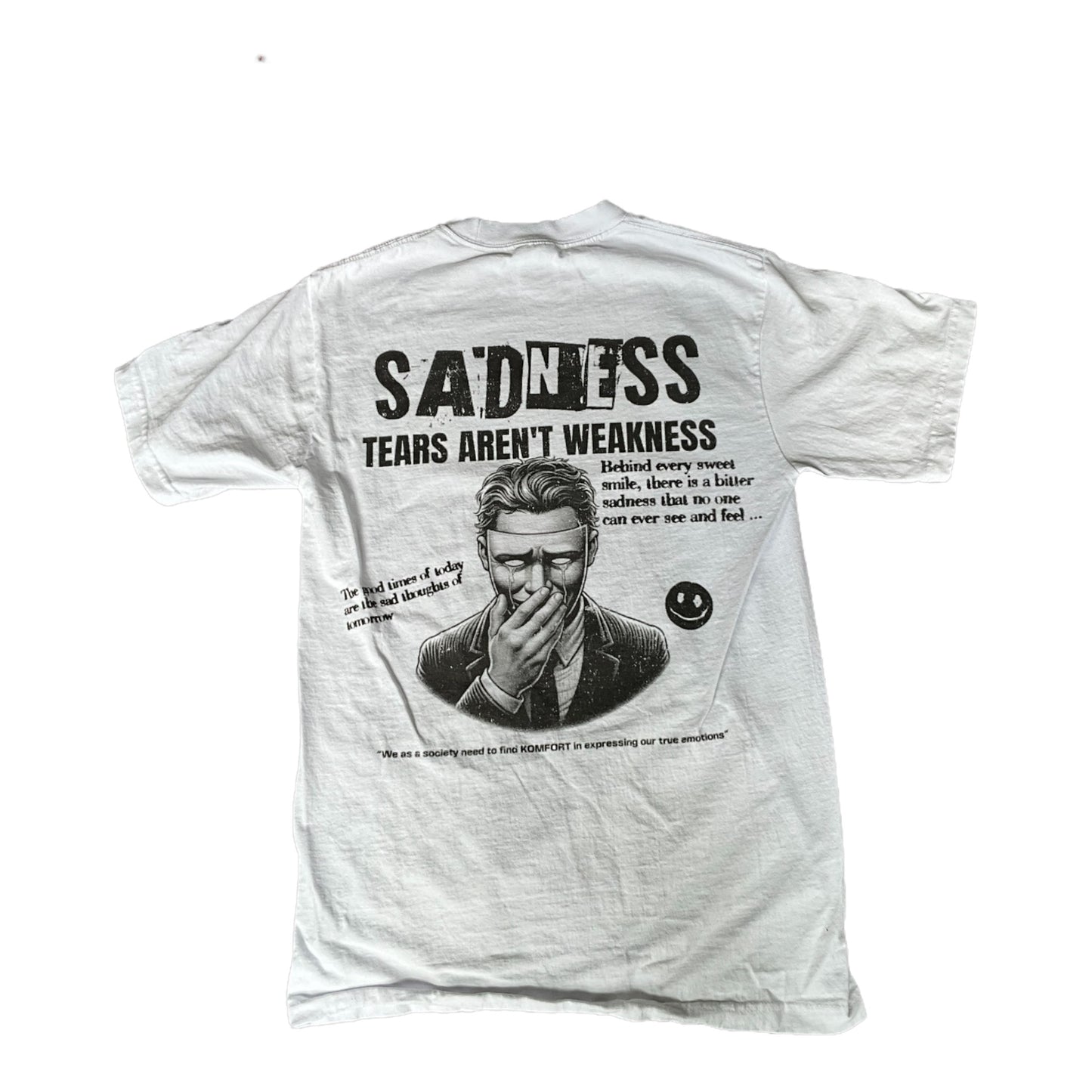 Sadness Tee-White