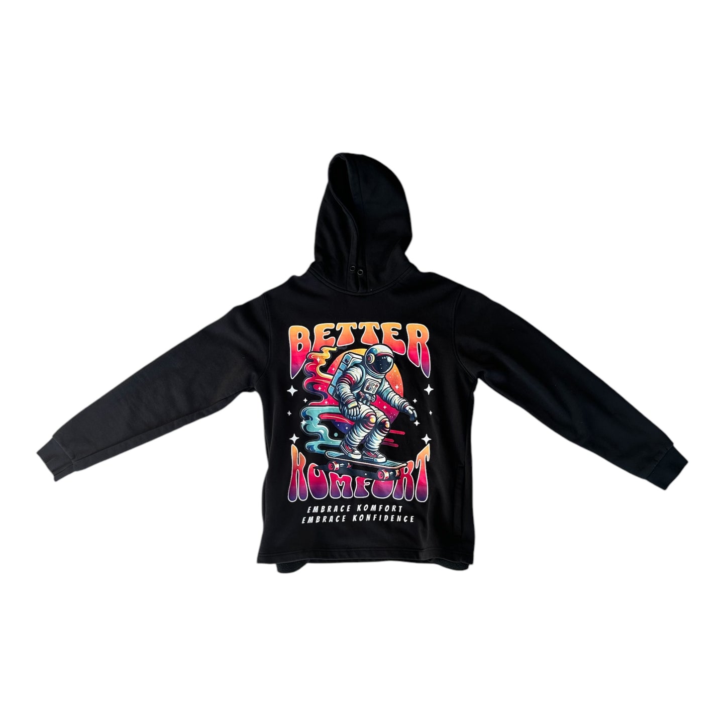 Astronaut Skating - Hoodie - Black